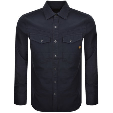 ◆GLOWNY◆ G CLASSIC LONG SLEEVE NAVY 23T0014NV Selma Long Sleeve Top - Navy Blue | The Line by K